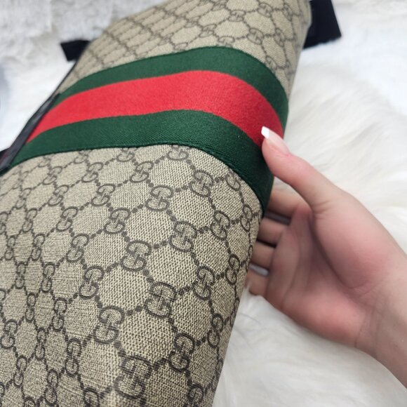 Gucci Beige Supreme Web Crossbody - Picture 7 of 17